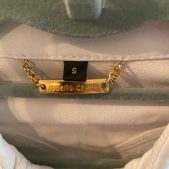 Authentic Roberto Cavalli white leather jacket - Picture 6 of 7